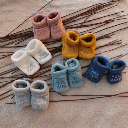 Chaussons bébé - 50% papa 50% maman Trois Kilos Sept