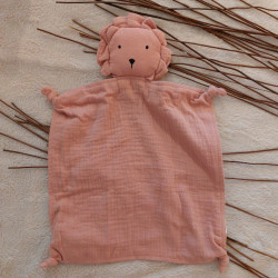 Doudou lion en gaze de...